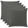 vidaXL Prevleka za blazino 6 pcs HEERLEN Antracit 80 x 80 cm Poliester