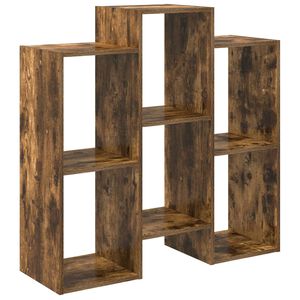 vidaXL Strani &scaron;al Dimljeni oreh 90 x 30 x 90 cm