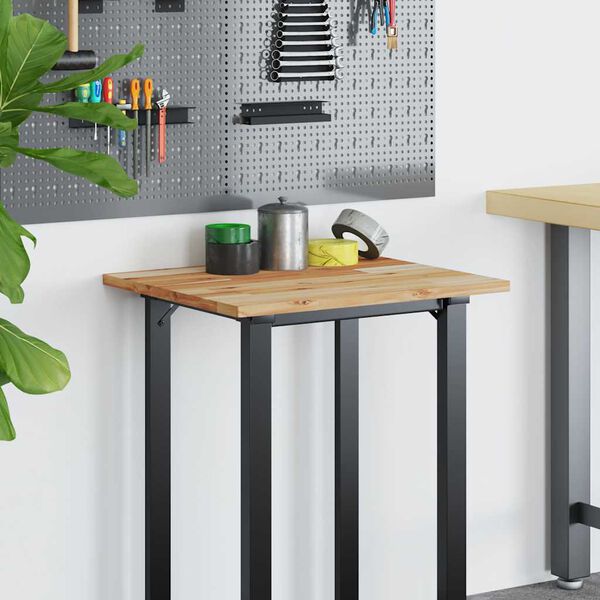 vidaXL Kopalniški pult oljni premaz 80x50x2 cm trden akacijev les