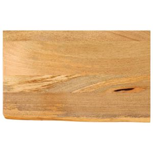 vidaXL Mizna plo&scaron;ča z naravnim robom 40x20x2,5 cm trden mangov les