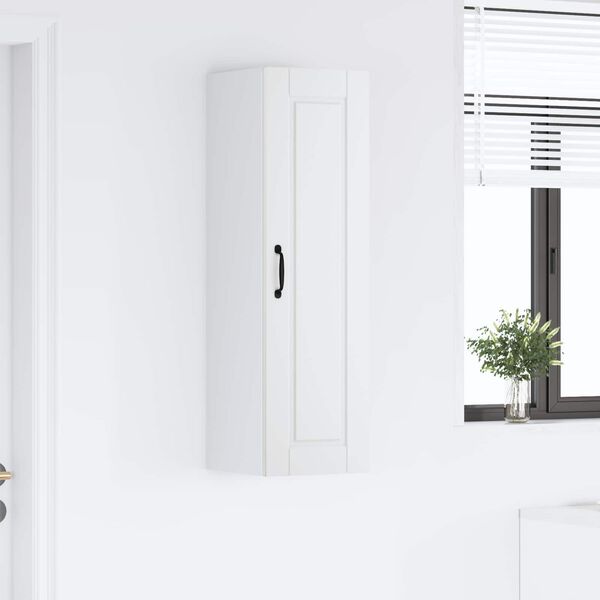 vidaXL Kuhinjski element z vrati Bela 30 x 31 x 100 cm Konstruiran les