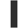 vidaXL Garderobna omara črna 30x50x200 cm inženirski les