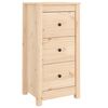 vidaXL Komoda 40x35x80 cm trdna borovina