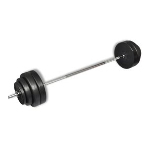 vidaXL Palica za uteži z utežnimi plo&scaron;čami 60 kg