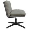 vidaXL Vrtljiv pisarni&scaron;ki stol svetlo sivo blago