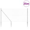 vidaXL Steber ograje. srebrna 25 x 1,2 m (60 x 60 mm mreža) Jeklo