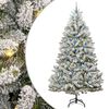 vidaXL Umestno božično drevo 240 cm 300 LED Toplo bela PVC in jeklo