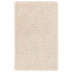 vidaXL Protivdrsna preproga za kopalnico krema 50 x 80 cm PP