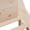 vidaXL Posteljni okvir brez vzmetnice 90x190 cm trdna borovina