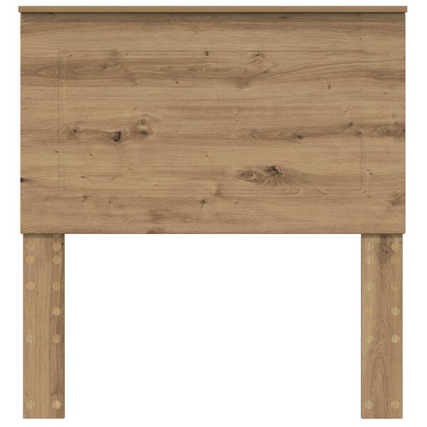 vidaXL Vzglavje Umetni hrast 75 cm Konstruiran les