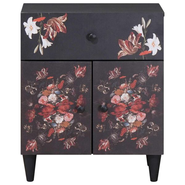 vidaXL Nočna omarica večbarvno 50 x 33 x 60 cm Masiven les manga