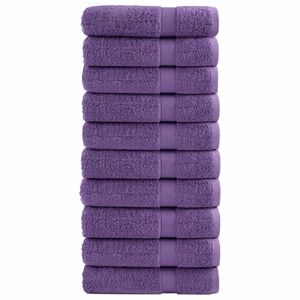 vidaXL Premium brisače SOLUND 10 kos vijolična 50x100cm 600 g/m2