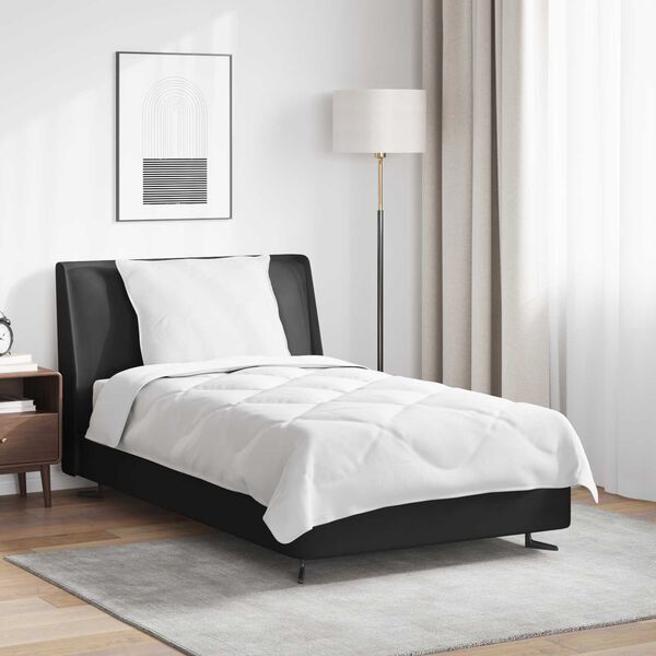 vidaXL Celosezonski pokrivalo z blazino 2 pcs Bela Mikrovlakna