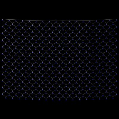 vidaXL Novoletna svetlobna mreža modra 4x4 m 544 LED lučk