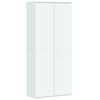 vidaXL Visoka omara bela 80x35x180 cm inženirski les