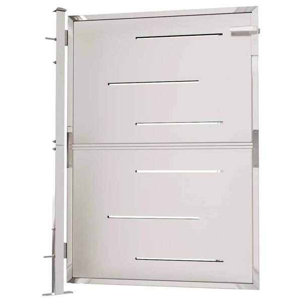 vidaXL Vrtna vrata 100x120 cm nerjaveče jeklo