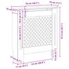 vidaXL Pokrov za radiator MDF 78 cm