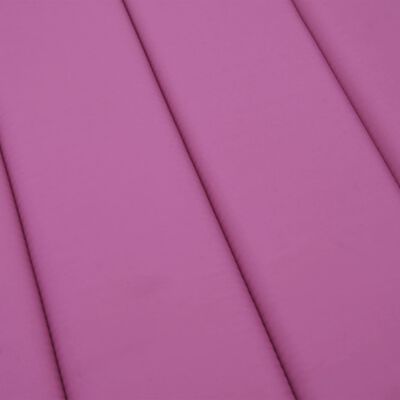 vidaXL Blazina za ležalnik roza oxford tkanina