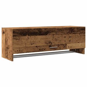 vidaXL Garderobna omara Old Wood 100x32,5x35 cm Inženirski les