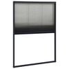 vidaXL Plise komarnik za okna aluminij antraciten 80x120 cm