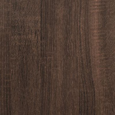 vidaXL Kopalniška omarica rjavi hrast 33x33x120,5 cm inženirski les