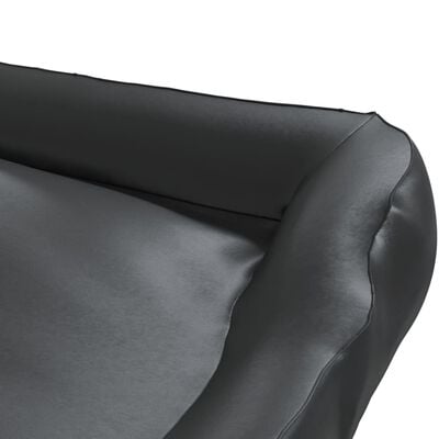 vidaXL Pasja postelja črna 80x68x23 cm umetno usnje