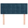 vidaXL Posteljno vzglavje temno modro 90x5x78/88 cm žamet