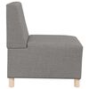 vidaXL Modularna sofa enota brez naslonov 3 pcs Taupe 55 x 74 x 82 cm