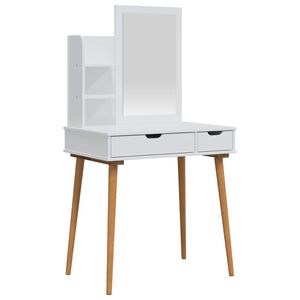 vidaXL Komplet toalet FAUSKE 3 kos Bela 76 x 50 x 143 cm