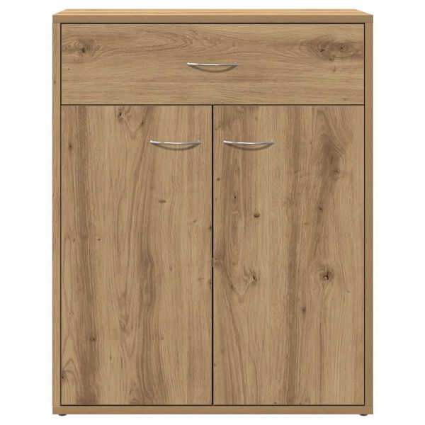 vidaXL Sideboard artisian hrast 60x30x75 cm konstruiran les