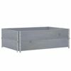 vidaXL Vrtno korito sivo 120x80 cm trdna borovina