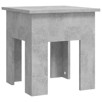 vidaXL Klubska mizica betonsko siva 40x40x42 cm iverna plošča
