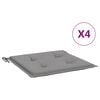vidaXL Blazine za vrtne stole 4 kosi sive 50x50x3 cm oxford tkanina