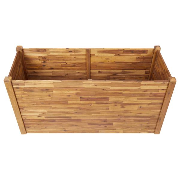 vidaXL Visoka greda 160x60x84 cm trden akacijev les