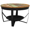 vidaXL Klubska mizica &Oslash; 68x43 cm trden predelan les