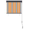 vidaXL Zunanje rolo senčilo 80x250 cm rumeno in modro