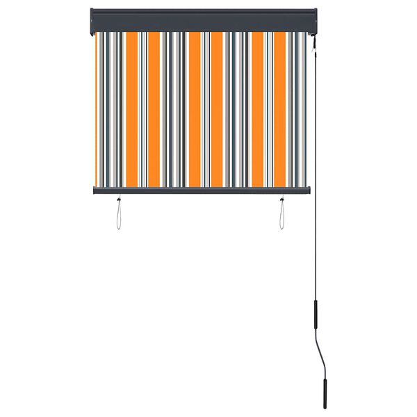 vidaXL Zunanje rolo senčilo 80x250 cm rumeno in modro