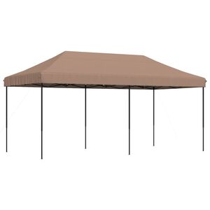 vidaXL Zložljivi pop-up &scaron;otor za zabave rjav 580x292x315 m