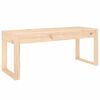 vidaXL Vrtna klop 110x38x45 cm trdna borovina