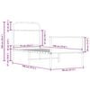 vidaXL Posteljni okvir brez vzmetnice 75x190 cm sonoma hrast inž. les