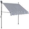 vidaXL Ročno zložljiva tenda z LED lučkami 100 cm modra in bela