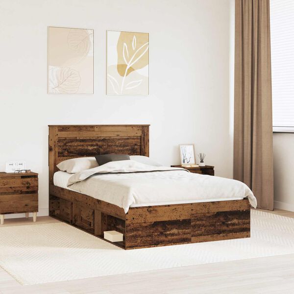 vidaXL Konstrukcija postelje Star les 120 x 190 cm Masivno borovo les