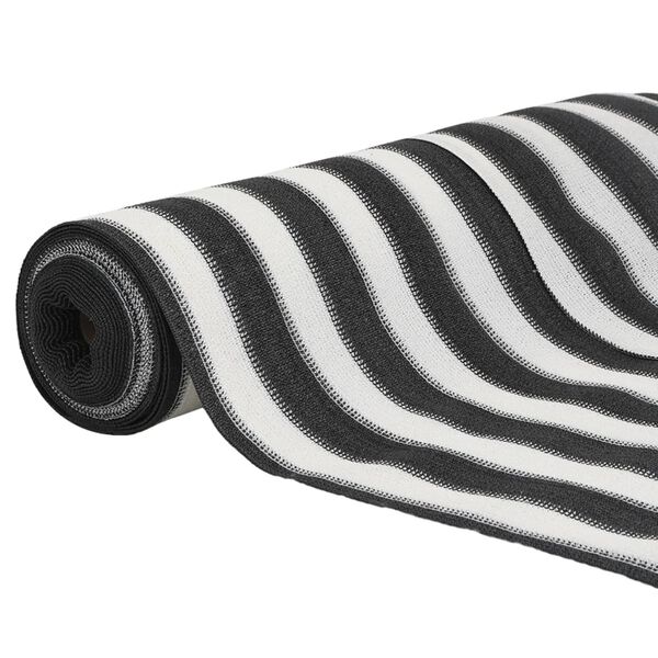 vidaXL Za&scaron;čitna mreža antracit in bela 1,5x10 m HDPE 75 g/m&sup2;