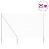 vidaXL Steber ograje. srebrna 25 x 1,6 m (16 x 16 mm mreža) Jeklo