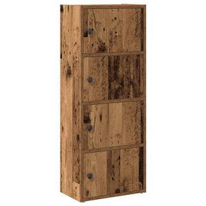 vidaXL Knjižna omara starinski les 40x24x102 cm inženirski les