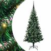 vidaXL Umjetna preddekorirana božićna jelka med 150 LED Zelena 150 cm