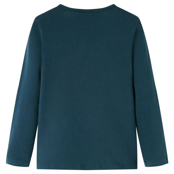 Otro&scaron;ka majica z dolgimi rokavi temno zelena 116