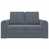 vidaXL Sofa postelja Temno siva 148 x 71 x 83 cm Žamet