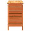 vidaXL Vrtni stolček za noge vo&scaron;čeno rjav 62x31,5x52 cm trdna borovina