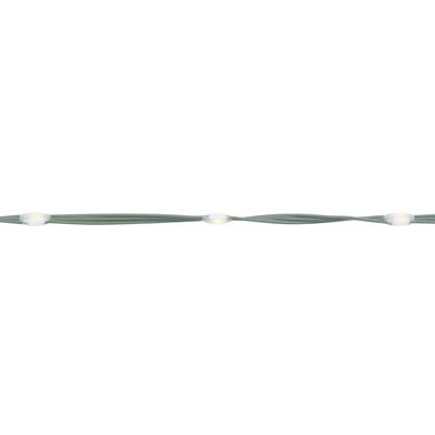 vidaXL Osvetljena novoletna jelka s konicami 220 LED hladno bela 180cm